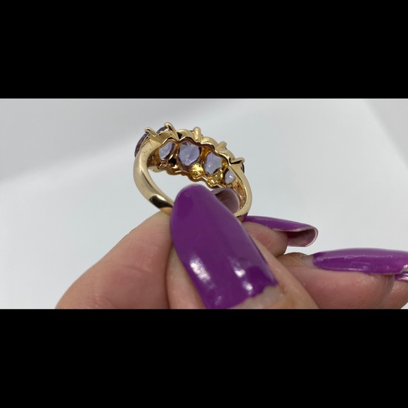 COPY - Mystic Blue Topaz & Diamonds 14K Gold Plat… - Picture 5 of 8